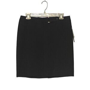 Rafaella Black Short‎ Skirt Zipper Buckle Closure Stretchy Woman’s Size 10P NWT
